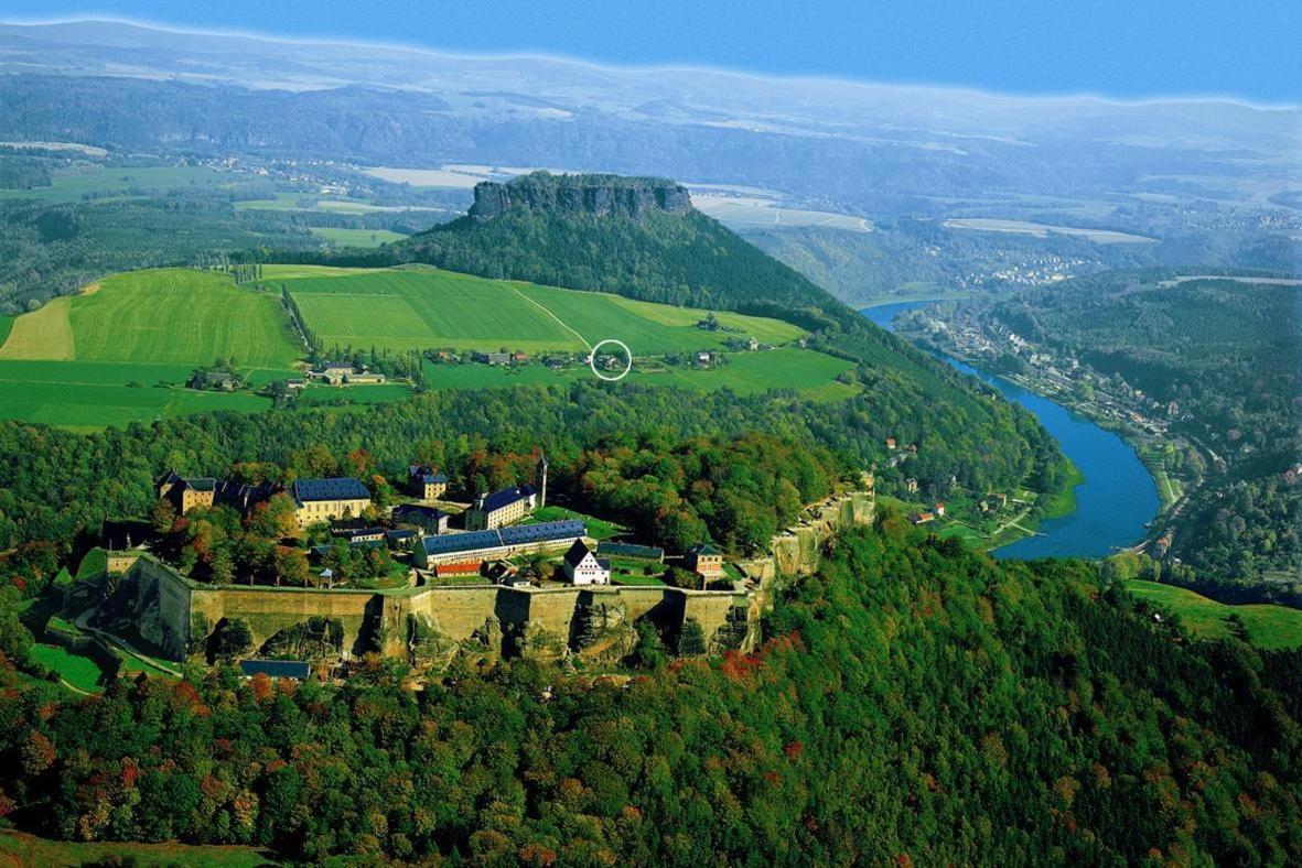קוניגשטיין אן דר אלבה Panoramahotel Lilienstein מראה חיצוני תמונה